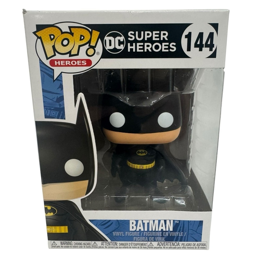 Funko Pop Heroes DC Super Heroes 144 Batman Vinyl Figure NEW Vaulted